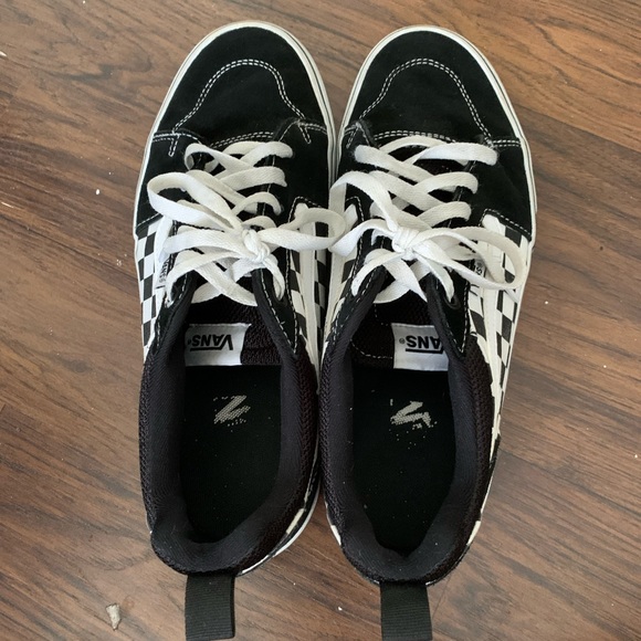 Black and white Checkered Filmore Vans - Picture 5 of 5